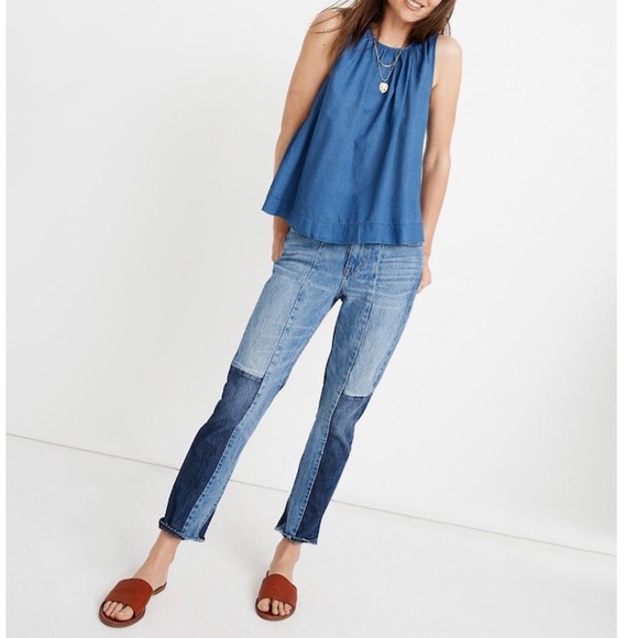 Madewell Tops - MADEWELL Riverbank Button-Back Top in Indigo Top